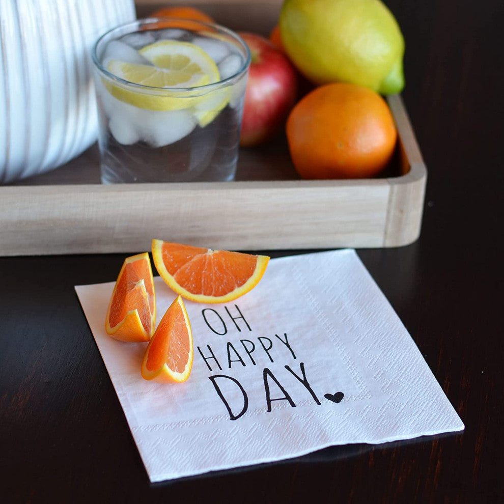 Happy  6.75 Inch Napkins (Set of 60)