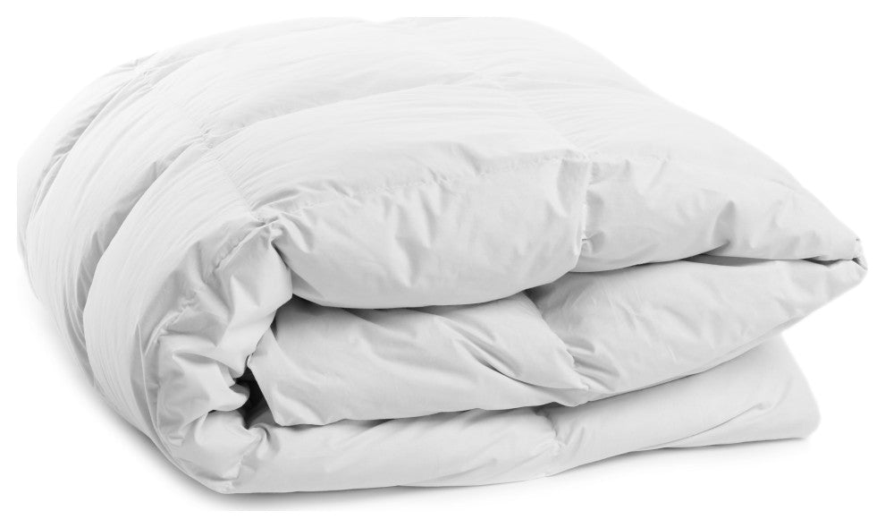 Super Oversized Lightweight Down Alternative Comforter, White, King / California