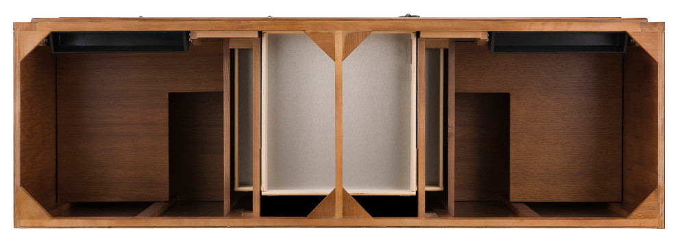 Mykonos 72" Double Vanity, Cinnamon, Gray Expo Quartz Top