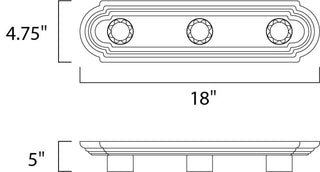 Maxim 7123 Essentials 18"W Vanity Strip - Satin Nickel