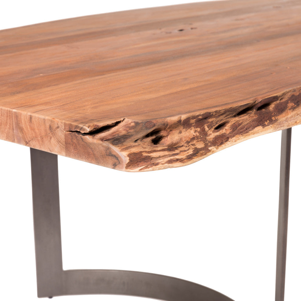 First of A Kind Bent Dining Table Large Smoked