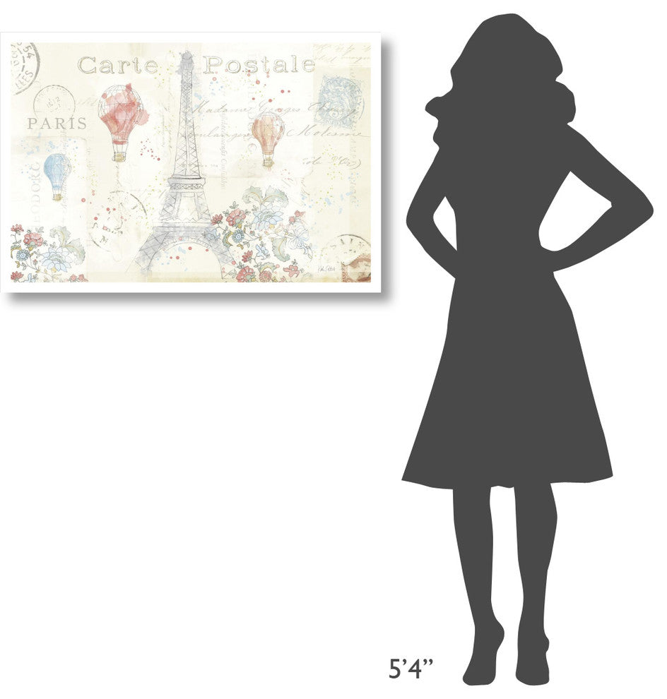 "Lighthearted in Paris I" Digital Paper Print by Katie Pertiet, 38"x26"