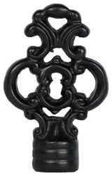 Urbanest Key Lamp Finial, 2 3/8", Black