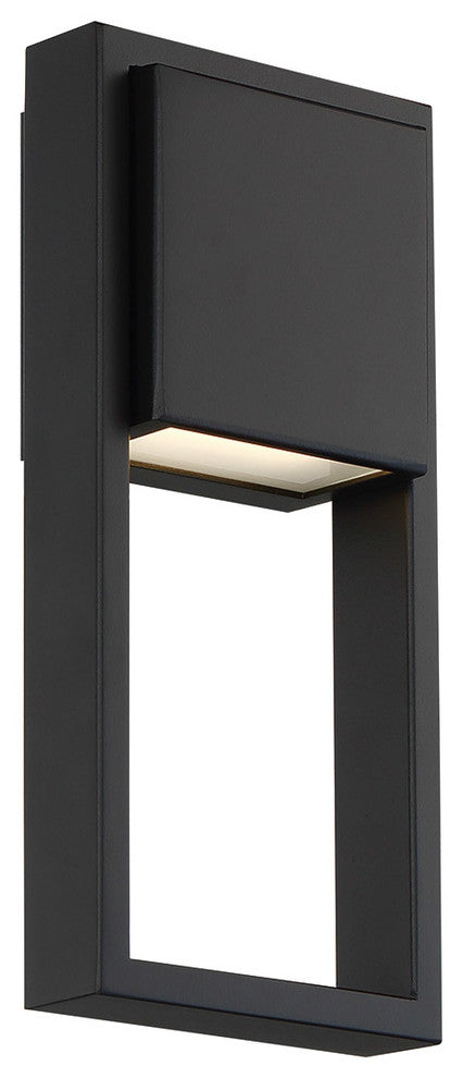 Archetype LED Indoor & Outdoor Wall Light 3000K, Black, 12"