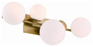 Vine, Vanity, 4Lt, Gold, Opal Glass
