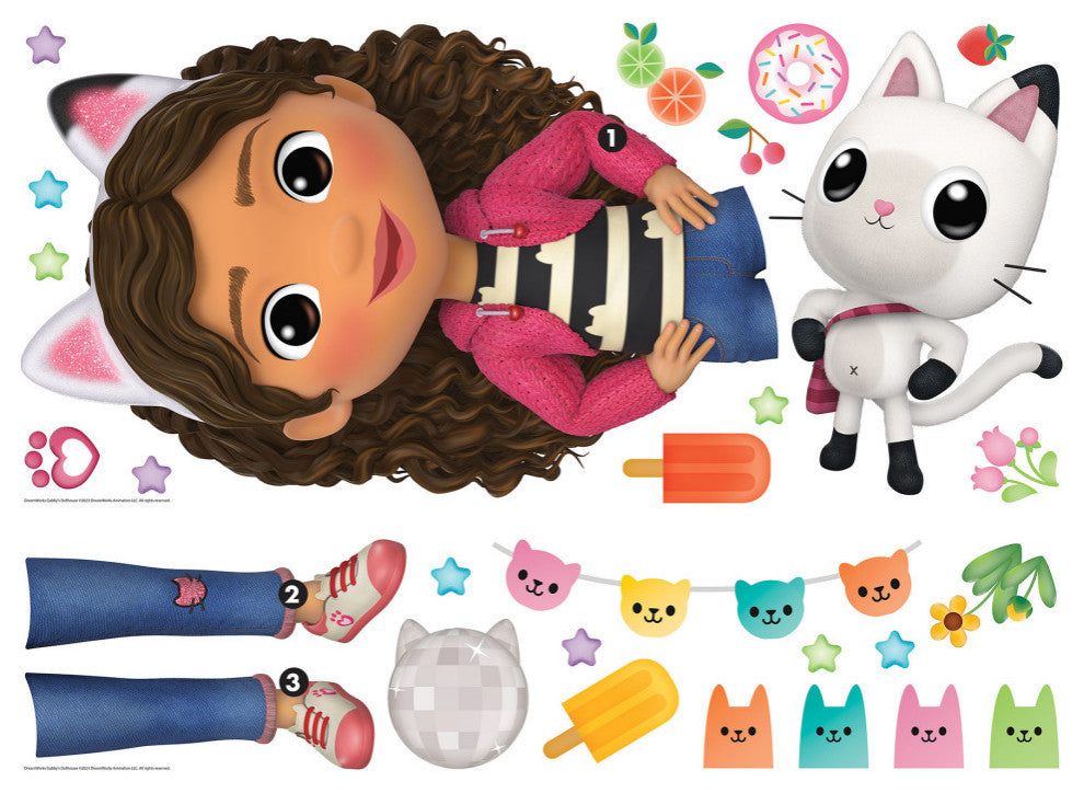 DreamWorks Gabby's Dollhouse Character Giant Wall Decals