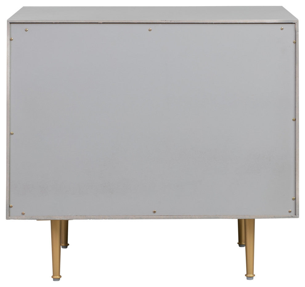 Trident Nightstand, Gray