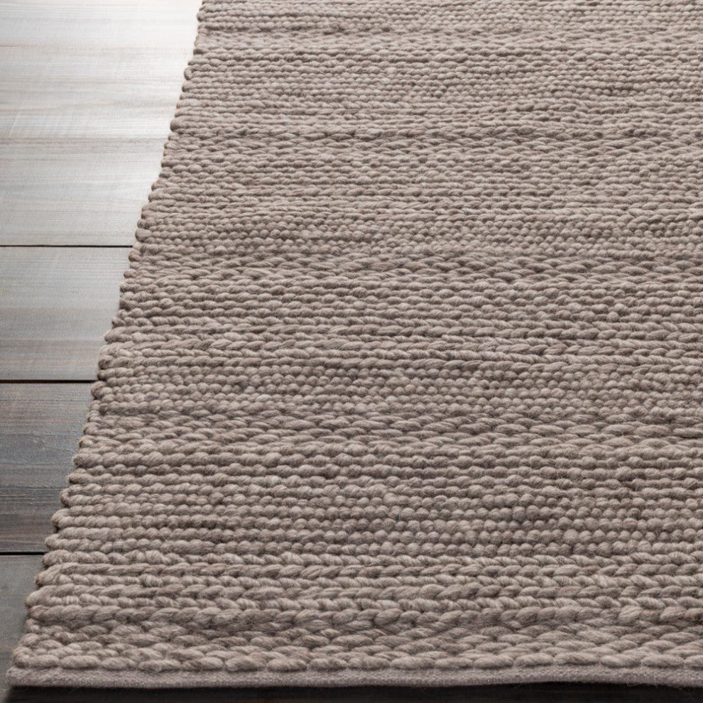 Surya Tahoe TAH-3700 Texture Area Rug, Charcoal, 5' x 8' Rectangle