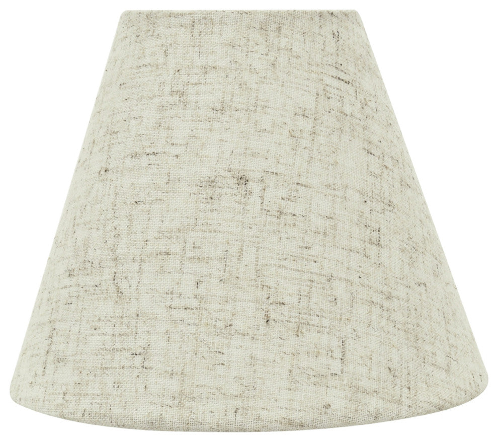 32039-6 Small Hardback Empire Chandelier Clip On Lamp Shade Off White 3"x6"x5"