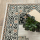 7??X 9??Abstract Ivory And Gray Geometric Indoor Area Rug