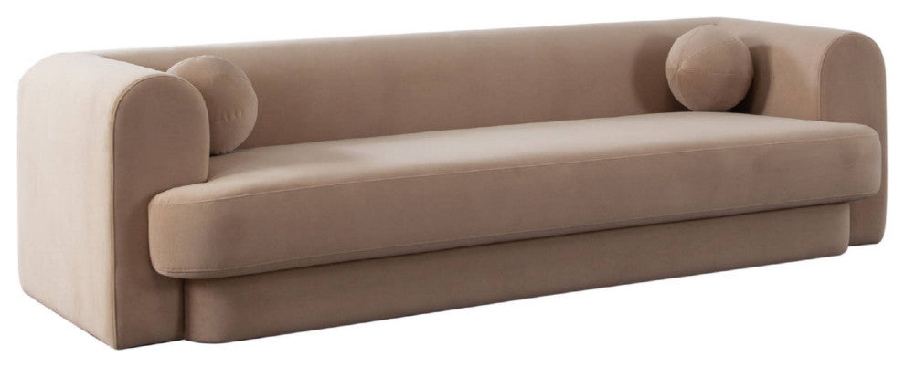 Form Sofa in Camel Performance Velvet by Diamond Sofa