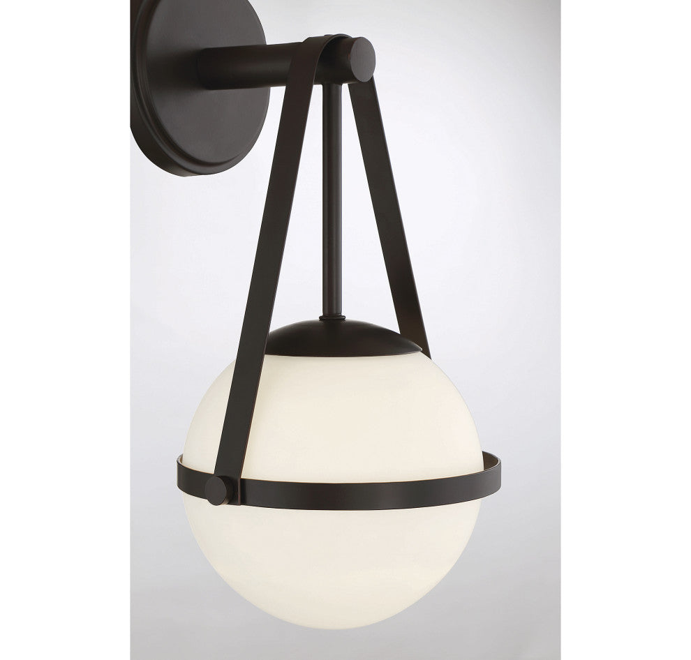 Polson 1-Light Wall Sconce, Matte Black