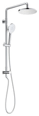 Circular Shower Column With Dual Function Shower Head, Chome, Without Rough in Valve