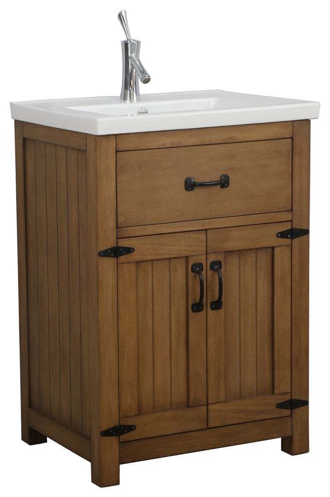 Legion Furniture Legion Gwen Vanity, Weathered Brown