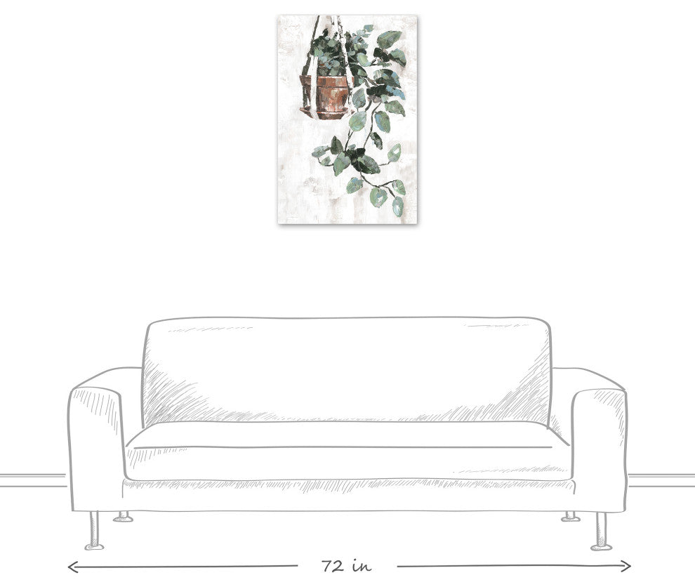 Hand Painted Plants 20x30 Canvas Wall Art