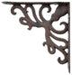 Nautical Shelf Bracket, Octopus, Rust Brown Cast Iron, 7.75" Deep