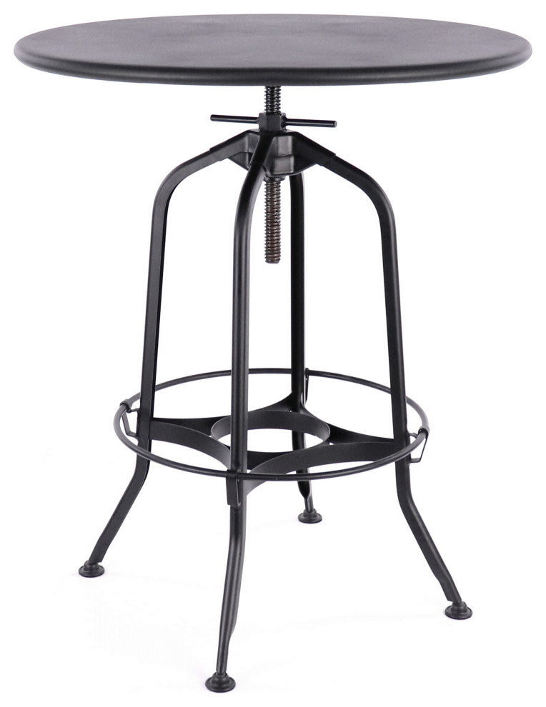 Design Lab Toledo 1 Adjustable Bar Table Black