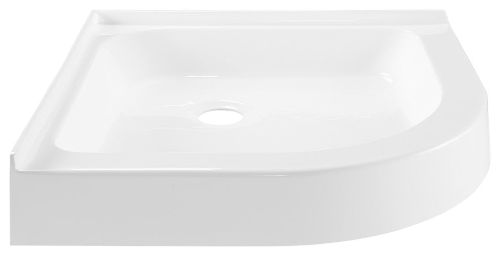 Voltaire 32"x32" Acrylic White, Single-Threshold, Neo-Angle Shower Base