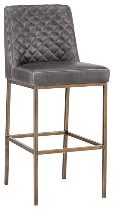 Leighland Stool, Overcast Gray, Bar Height