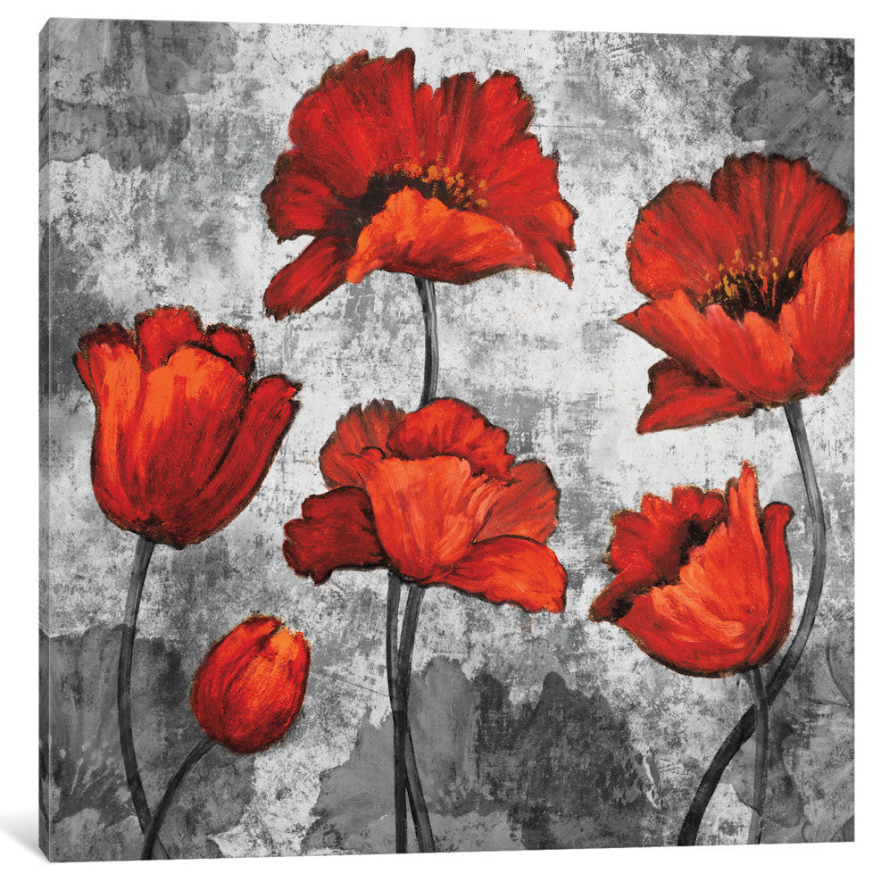 "Evening Red I" by Brian Francis, Canvas Print, 18"x18"