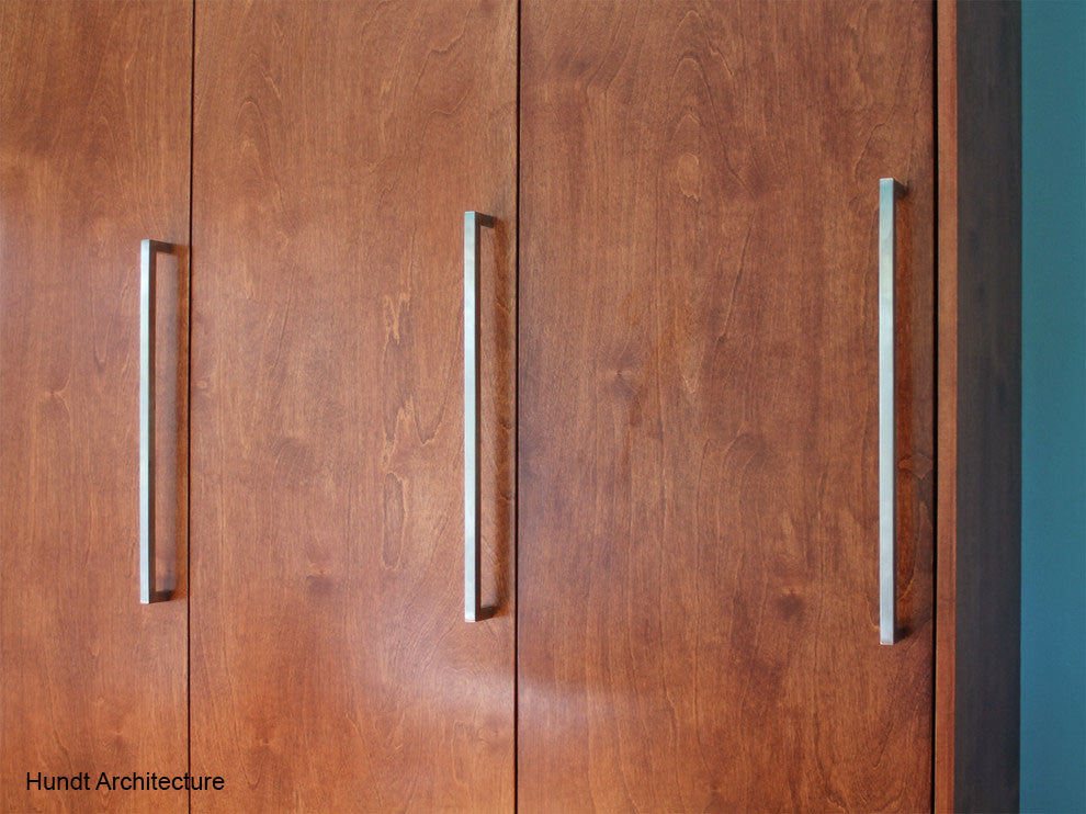 Celeste Square Bar Pull Cabinet Handle Polished Chrome Stainless 14mm, 24"