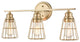 3-Light 23" Modern Gold Vanity Light