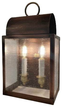 Abraham Lantern new lines. Wall Lamp. Solid copper. Handmade Made in USA.