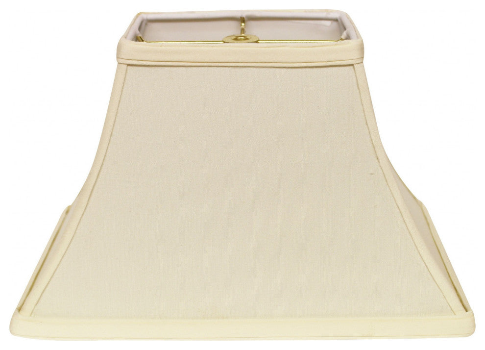 16" Ivory Rectangle Bell No Slub Lampshade