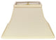 16" Ivory Rectangle Bell No Slub Lampshade