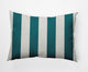 14x20" Graduated Stripe Nautical Decorative Indoor Pillow, Ocean Teal