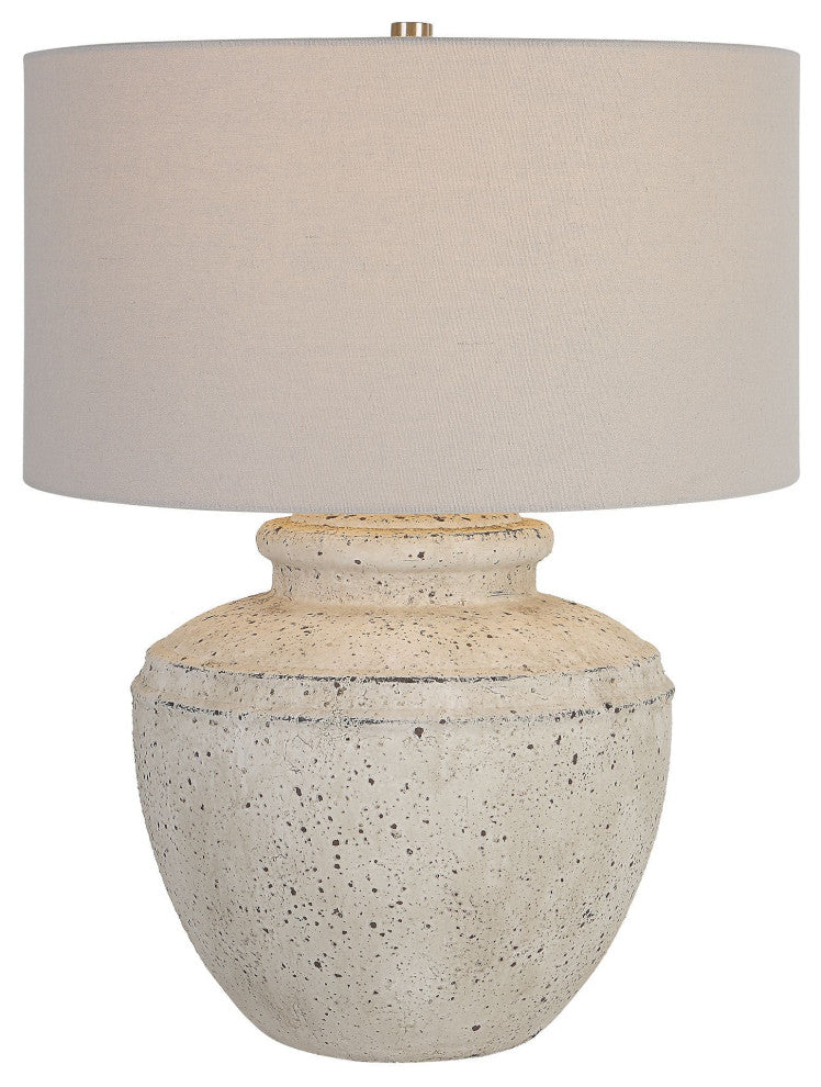 Uttermost Artifact Aged Stone Table Lamp