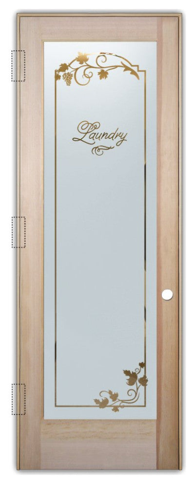Laundry Door - Grape Ivy Melany - Douglas Fir (stain grade) - 30" x 96" -...