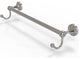 Sag Harbor 36" Towel Bar with Integrated Hooks, Satin Nickel