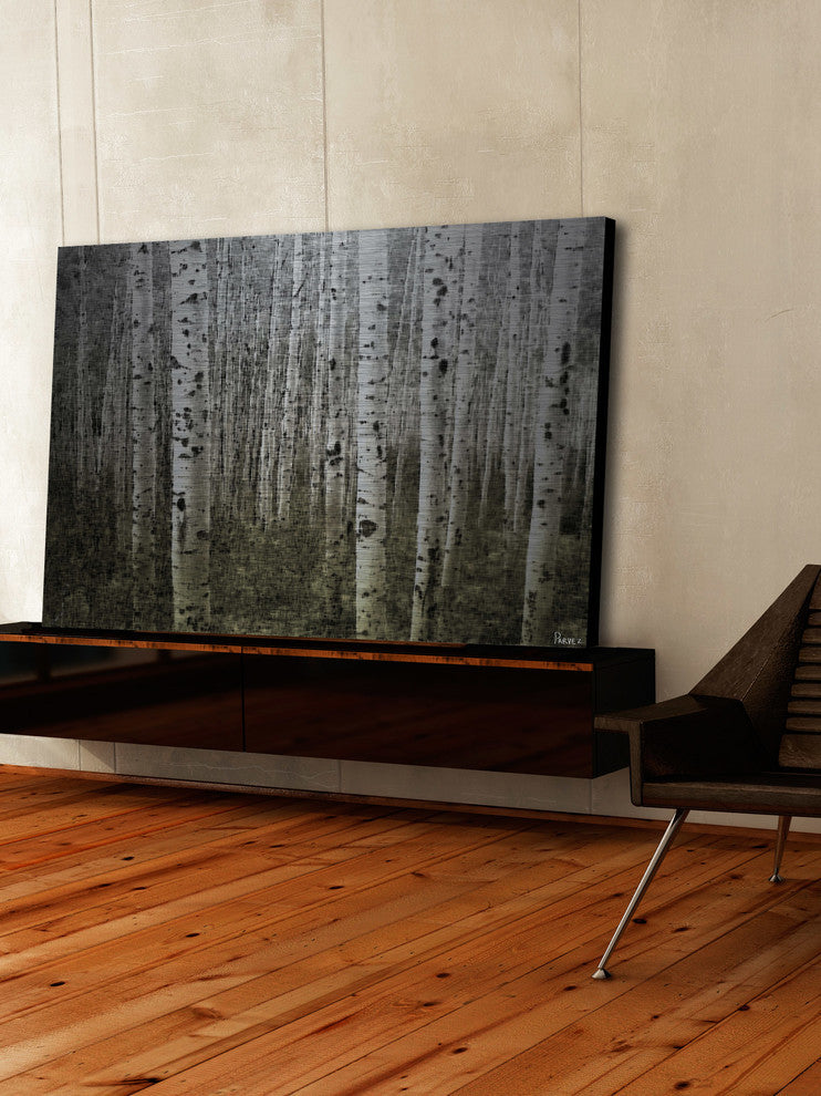 "Aspen Highlands" UV Ink Print on Brushed  Aluminum, 36"x24"