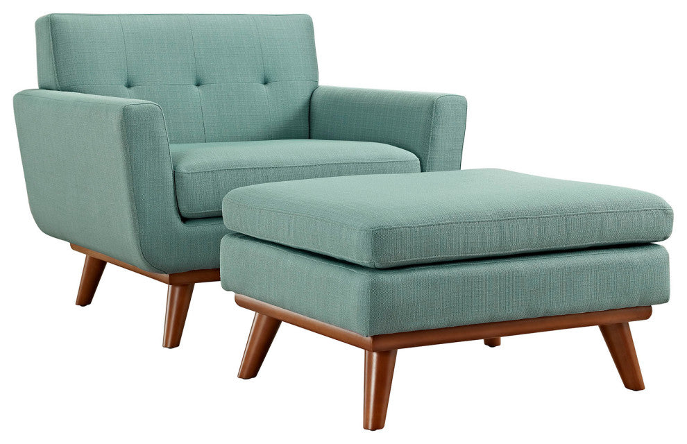 Modern Laguna Engage 2 Piece Armchair and Ottoman
