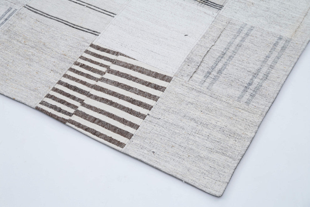 Rug N Carpet - Handmade Turkish 8' 0'' x 10' 0'' Rustic Patchwork Kilim Rug