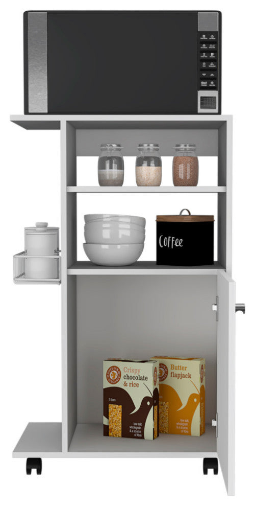 Columba Kitchen Cart, White