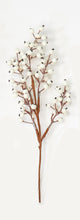 11" Weatherproof Berry Spray, White, Set of 3