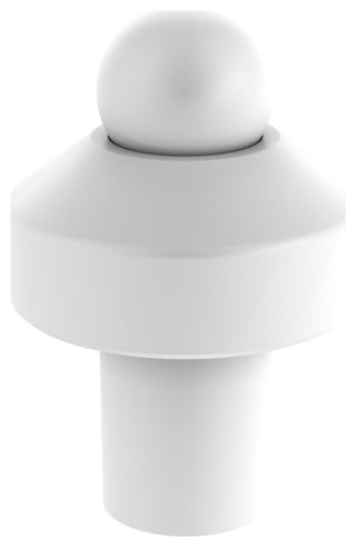 1" Cabinet Knob, Matte White