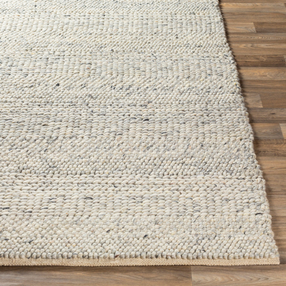 Surya Tahoe TAH-3708 Texture Area Rug, Cream, 9' x 13' Rectangle