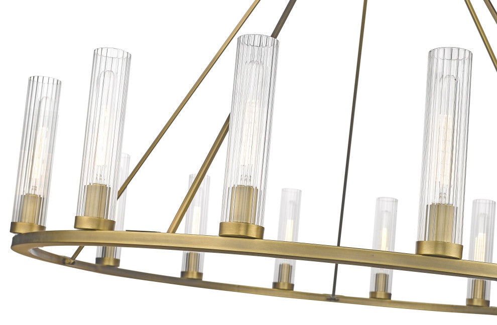Zlite 3031-15RB 15-Light Chandelier, Clear