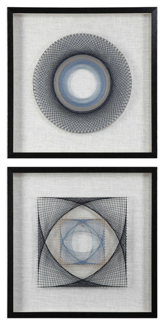 String Duet Geometric Art, Set of 2