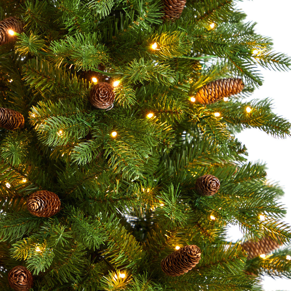 T3262 7 Fraser Fir Artificial Christmas Tree With 300 Multicolor LED Lights