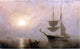 Fitz Hugh Lane A Ship in a Fog- Gloucester Harbor Wall Decal Print