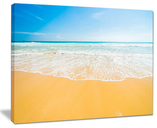 "Long Waves on Sand under Blue Sky" Wall Artwork