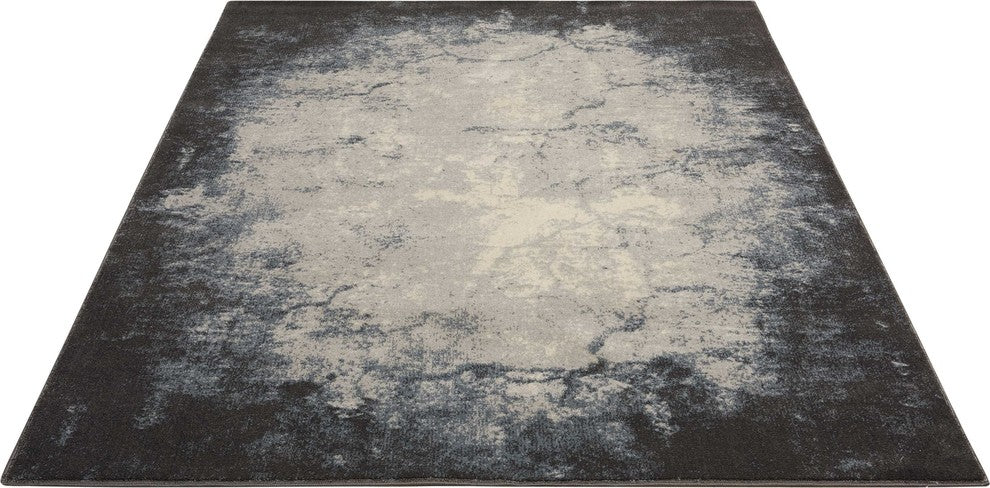 Nourison Maxell Ivory/Gray Area Rug, 2'2"x7'6"