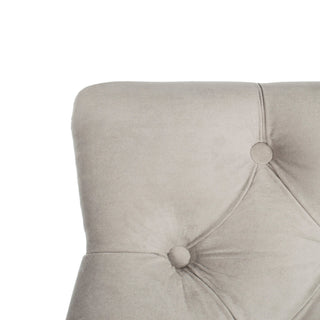 Safavieh Eleni Tufted Counterstool, Grey/Espresso
