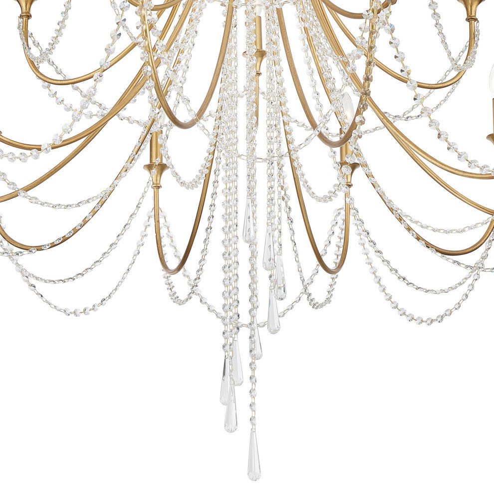 Crystorama Arcadia 15 Light Chandelier ARC-1919-GA-CL-MWP