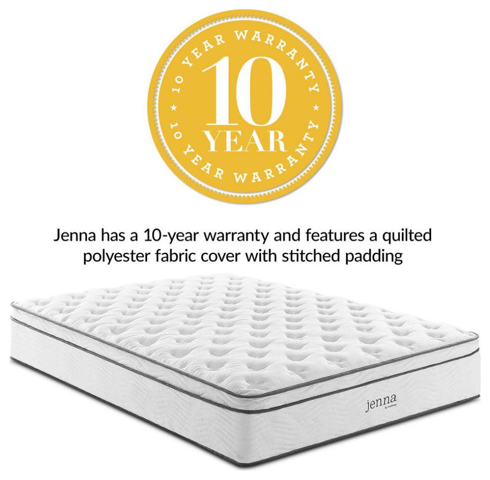 Jenna 14 California King Innerspring Mattress -  MOD-6086-WHI