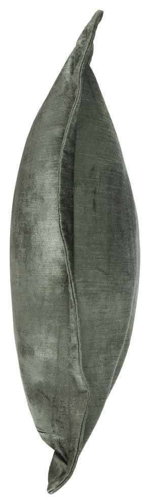 Bryce Velvet 22" Square Throw Pillow by Kosas Home, Myrtle Green